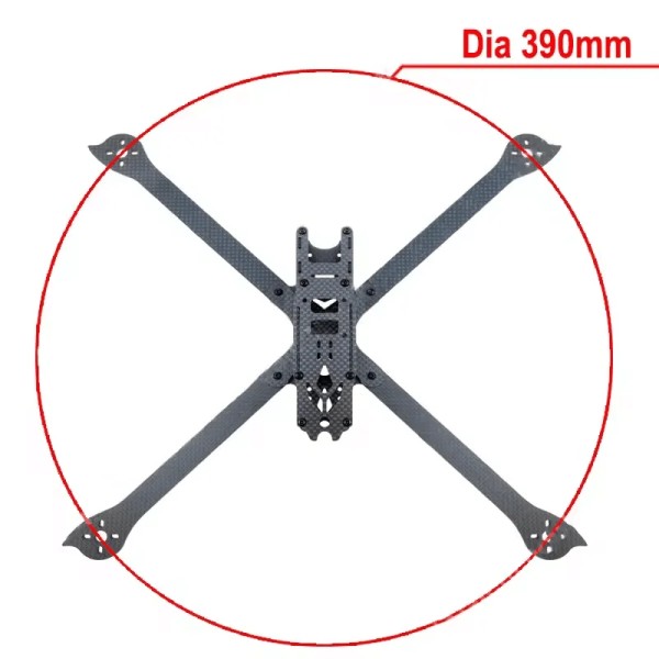 RuiQi XL9 V3 9inch 3K Full Carbon Fiber Frame Kit Protection Arm 4mm Rack 390mm Wheelbase Frame for RC FPV Freestyle RC Drone